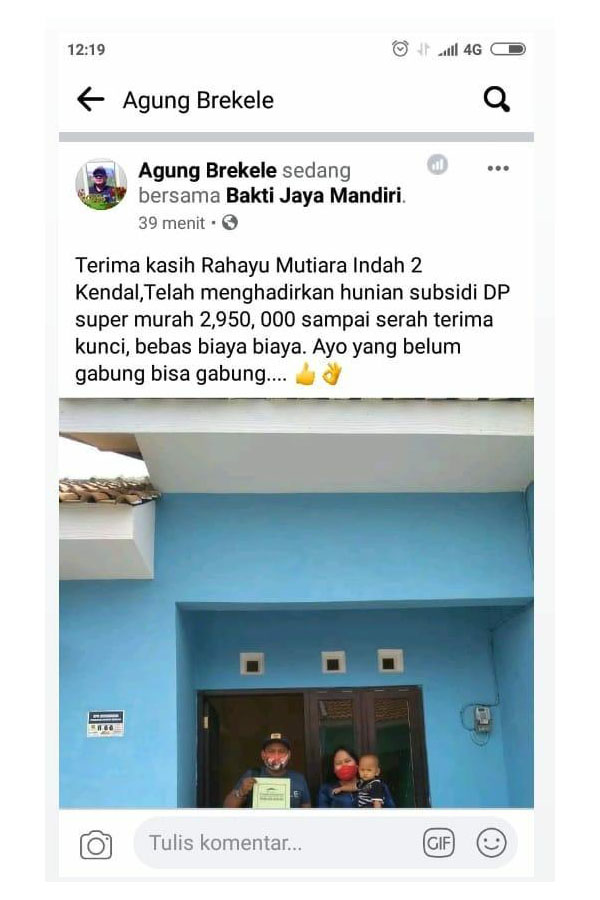 testimoni perumahan subsidi kendal